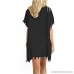 XUERRY Womens Chiffon Tassel Stylish Swimsuit Bikini Loose Beach Cover up Black B0795SPCDV